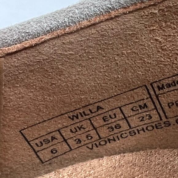 Vionic Willa Slip-on Suede Slip On Flat Dark Taupe Women 6M Tried On - Picture 9 of 10